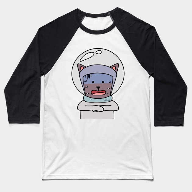 cat Baseball T-Shirt by KDaisy.design